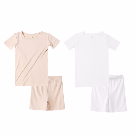 Kids Bamboo Pajamas Children Baby Two-Piece Set Toddler Girl Pyjamas Printed Long Sleeved Shirt and Legging