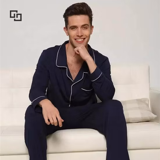 Haut Henley en bambou biologique et pantalon de sommeil, vêtements de nuit écologiques pour femmes, pyjama en jersey durable pour femmes