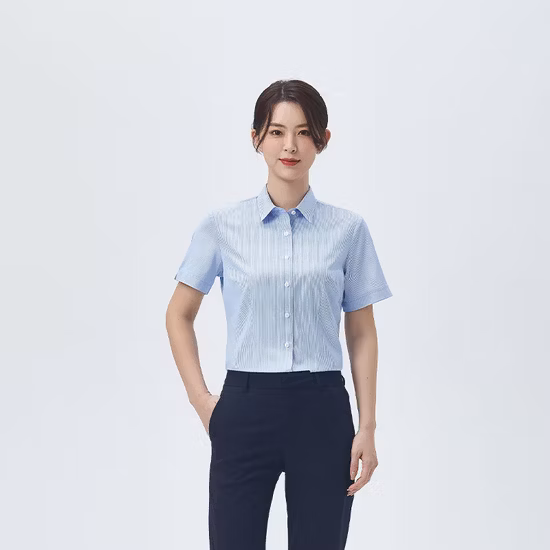 Chemise en bambou à manches courtes pour hommes d'affaires