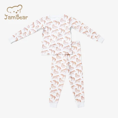 Jambear bio bébé vêtements de détente personnalisé enfants ensemble de couchage bambou enfants vêtements de nuit ensembles de pyjama pour nourrissons enfants pyjamas