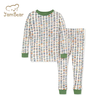 Jambear – pyjama en bambou biologique pour garçons et enfants, ensemble de salon pour enfants en bas âge, ensemble de couchage personnalisé, vêtements de nuit pour enfants